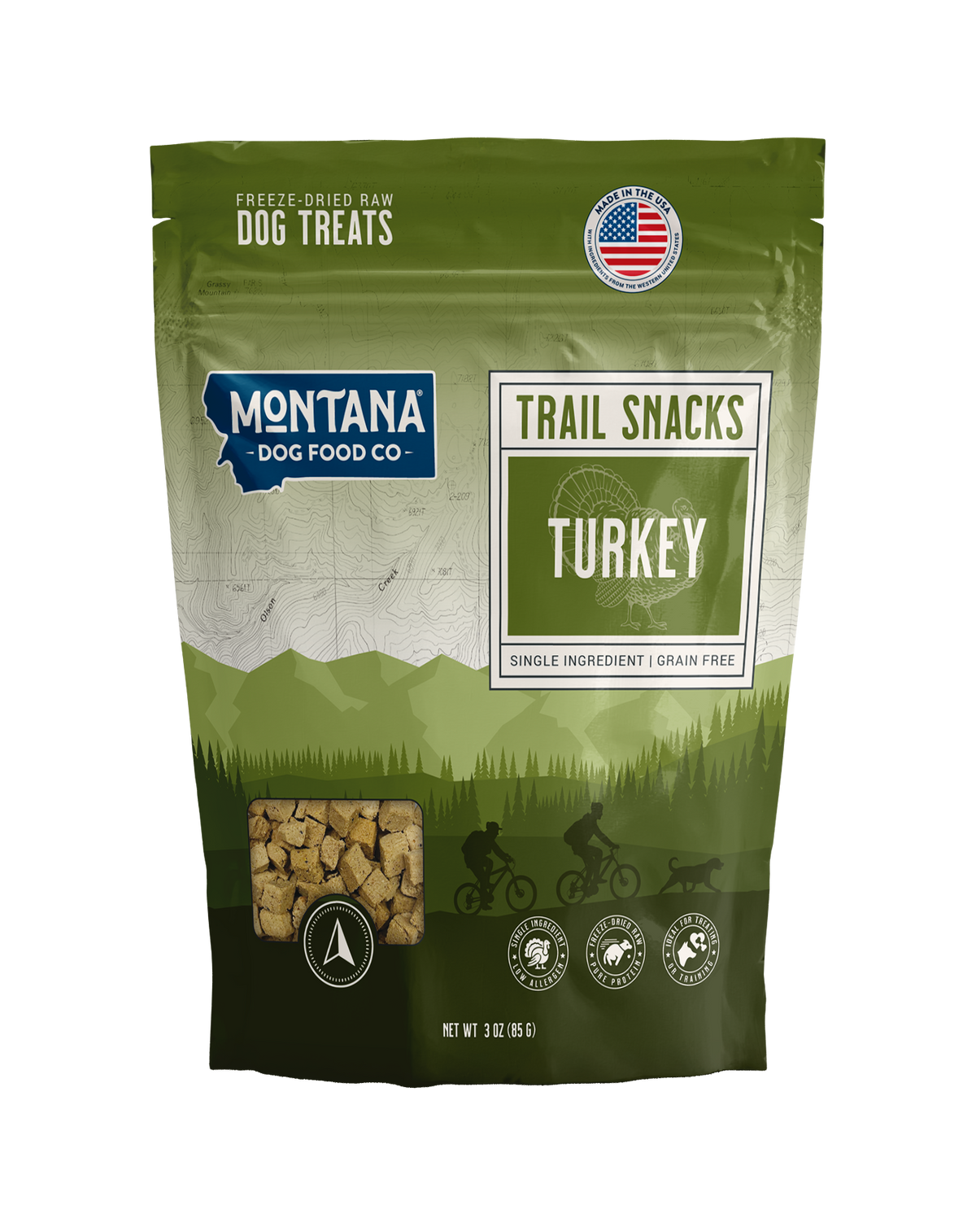 Montana Dog Food Co Turkey Liver Freeze-Dried Dog Treats 3oz