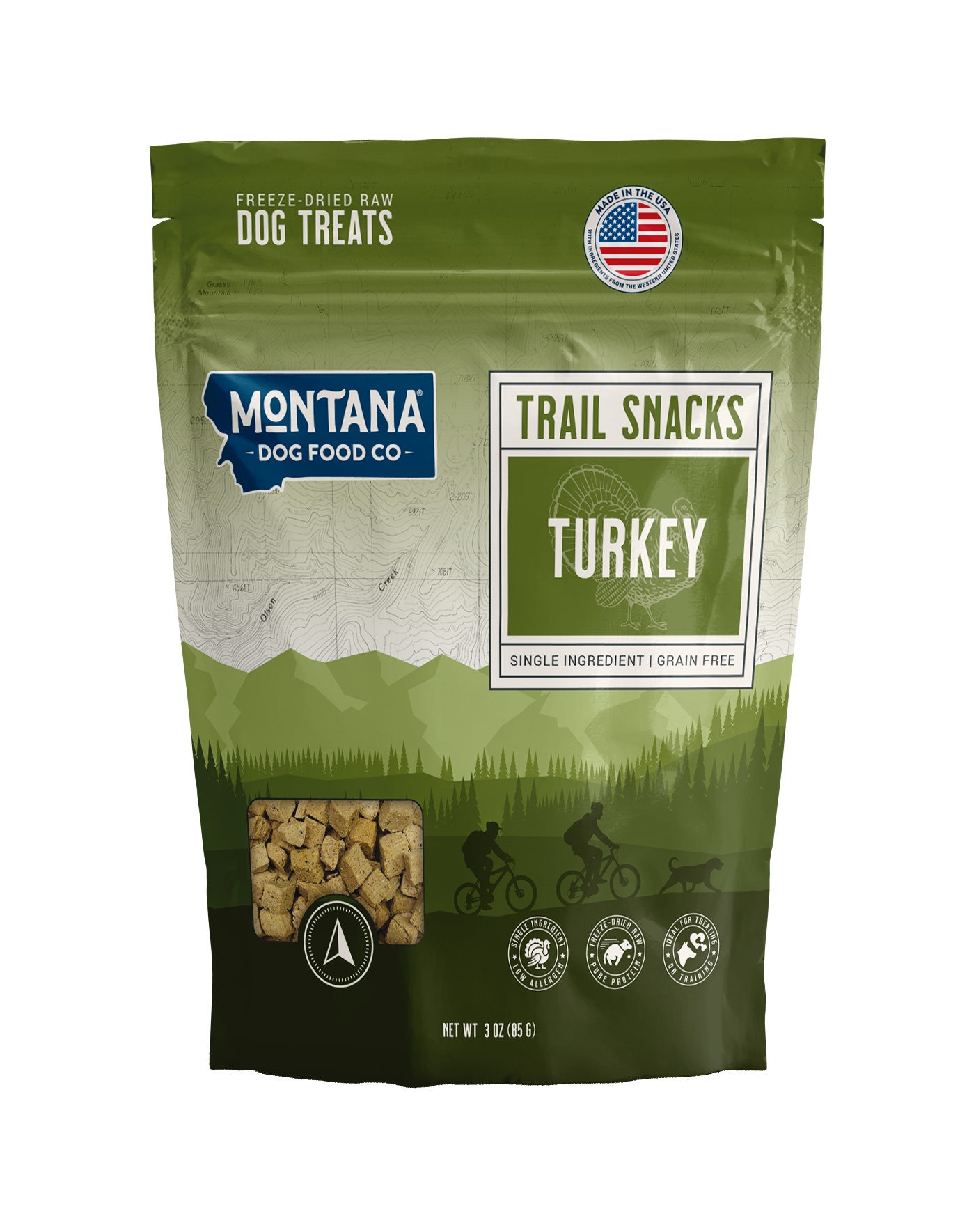 Montana Dog Food Co Turkey Liver Freeze-Dried Dog Treats 3oz