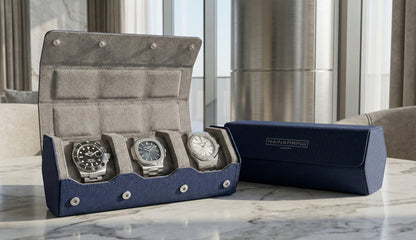 Mainspring Arsenale Esagono 3-Slot Watch Roll