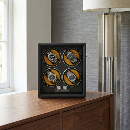 Mainspring Oxford Guardian Choice of Color 4-Slot Watch Winder