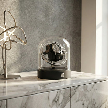 Mainspring Astronomy Gyroscope 1-Slot Watch Winder