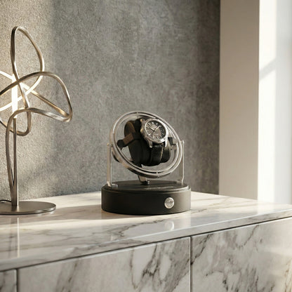 Mainspring Astronomy Gyroscope 1-Slot Watch Winder