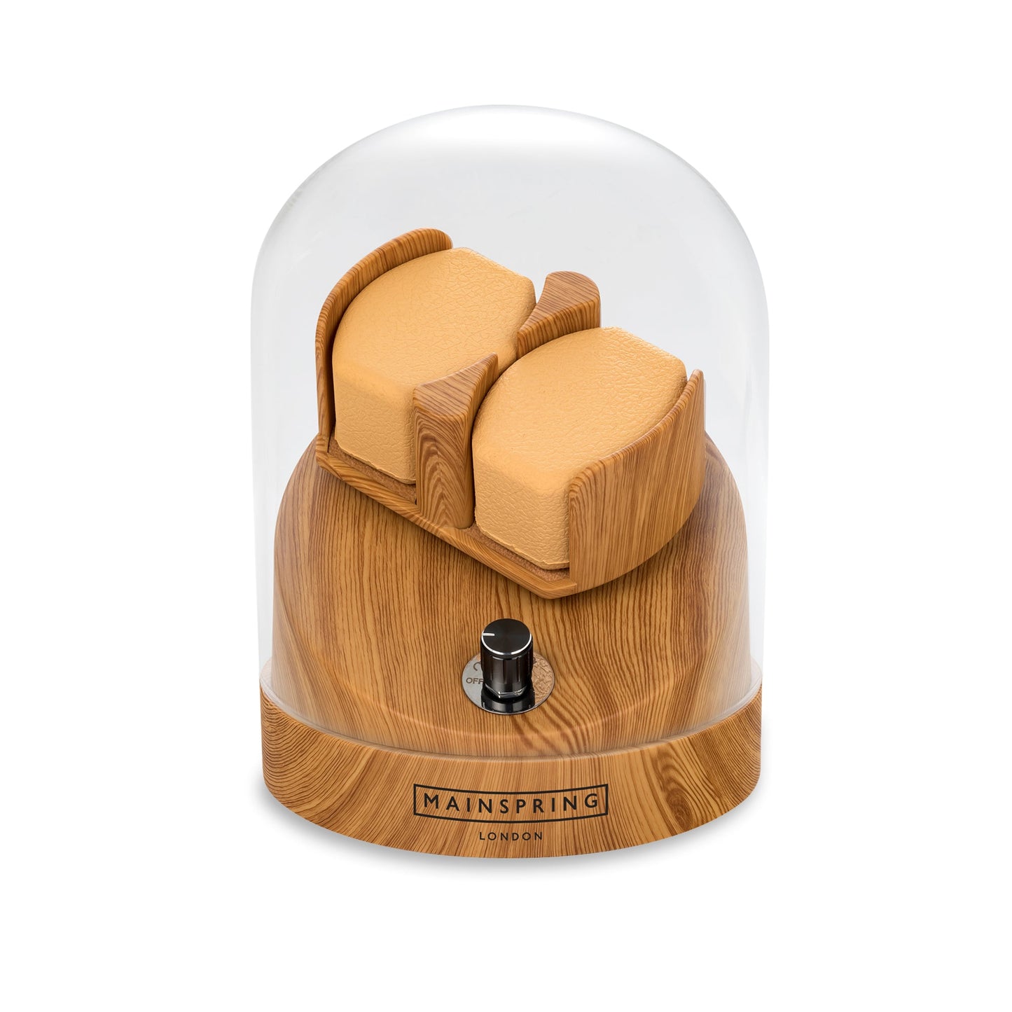 Mainspring Astronomy Observatory 2-Slot Watch Winder