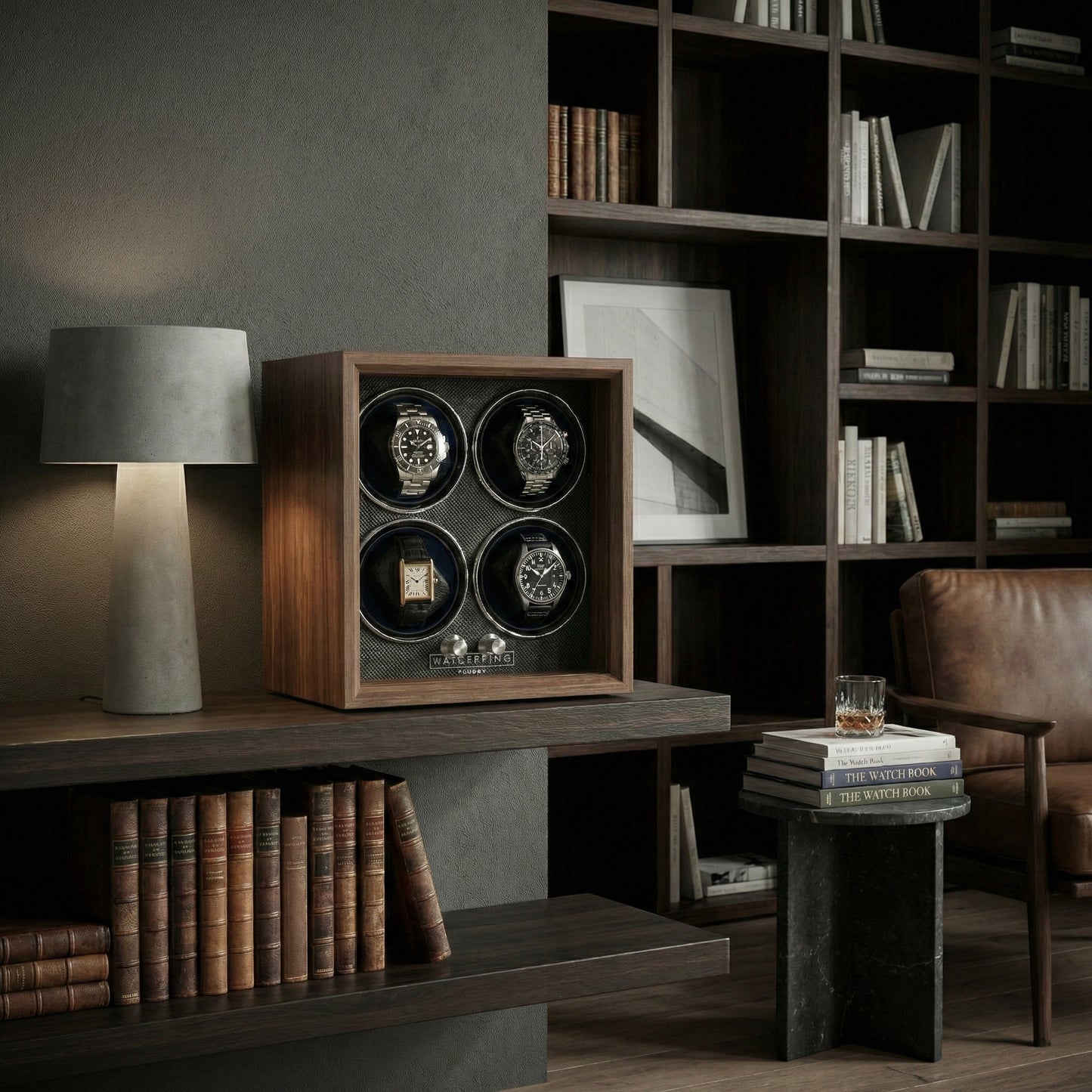 Mainspring Oxford Guardian 4-Slot Watch Winder