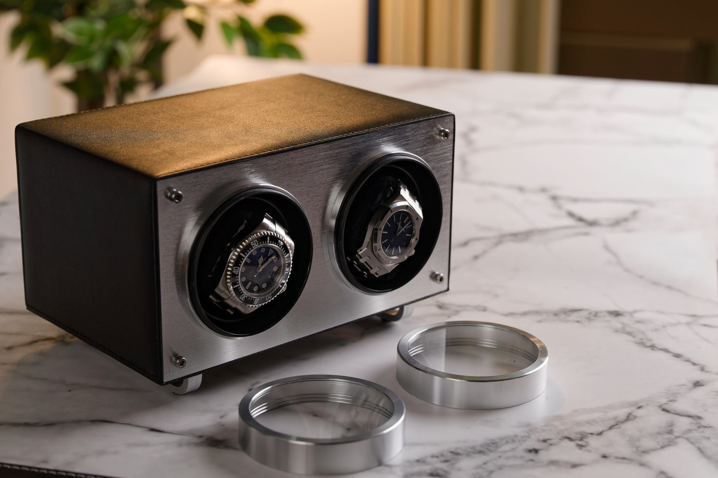 Mainspring Raceday Flemington Horizontal 2-Slot Watch Winder