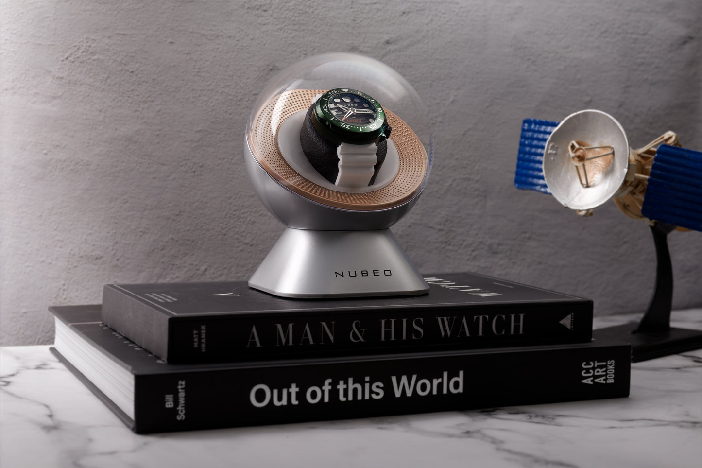 Mainspring x Nubeo Astronomy Satellite 1-Slot Watch Winder