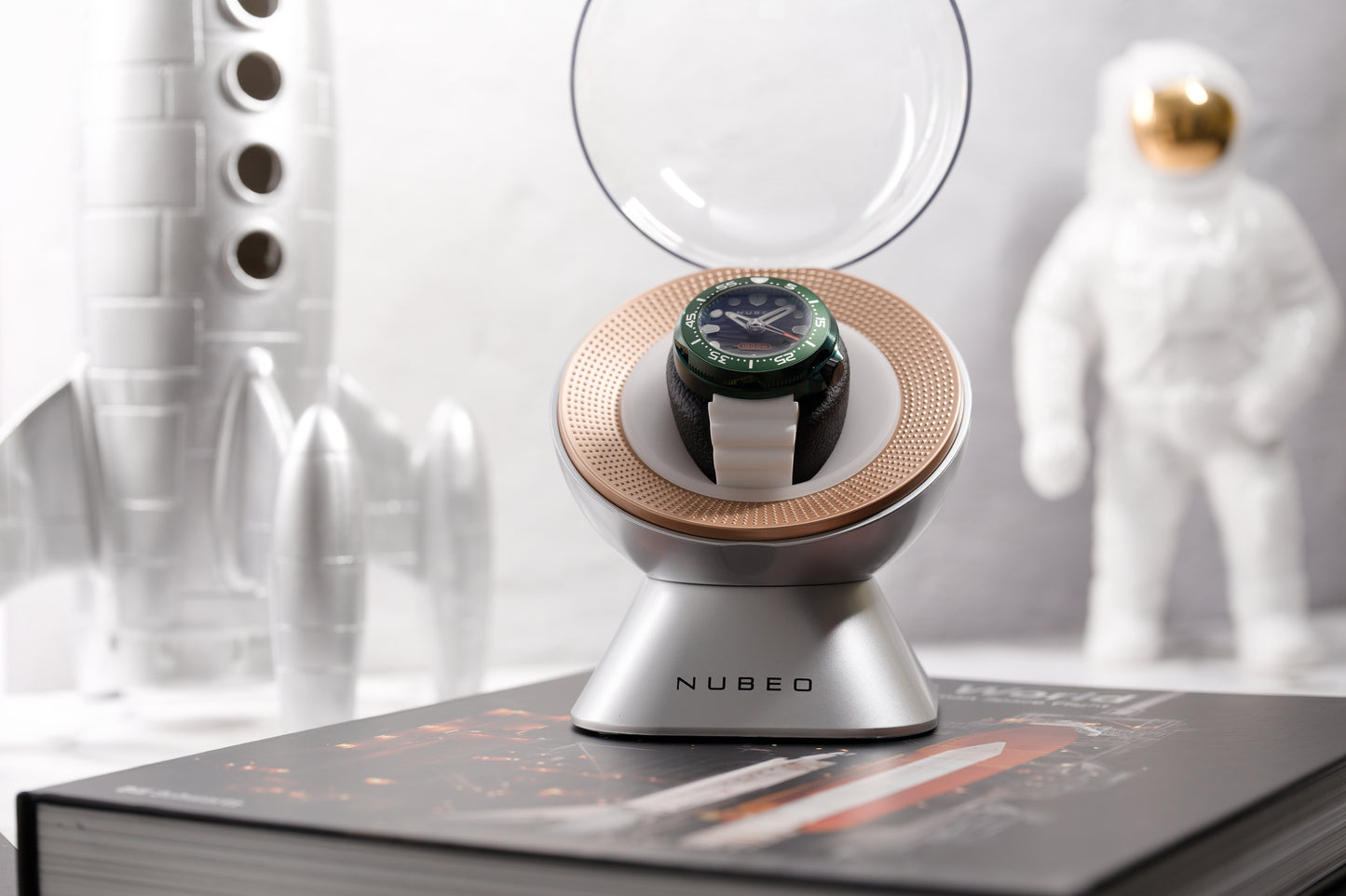 Mainspring x Nubeo Astronomy Satellite 1-Slot Watch Winder