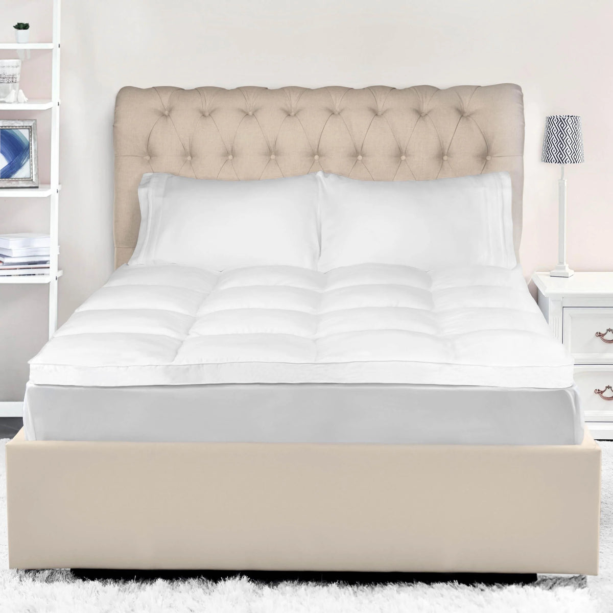 Superior Brushed Microfiber Down Alternative 2 Inch Mattress Topper