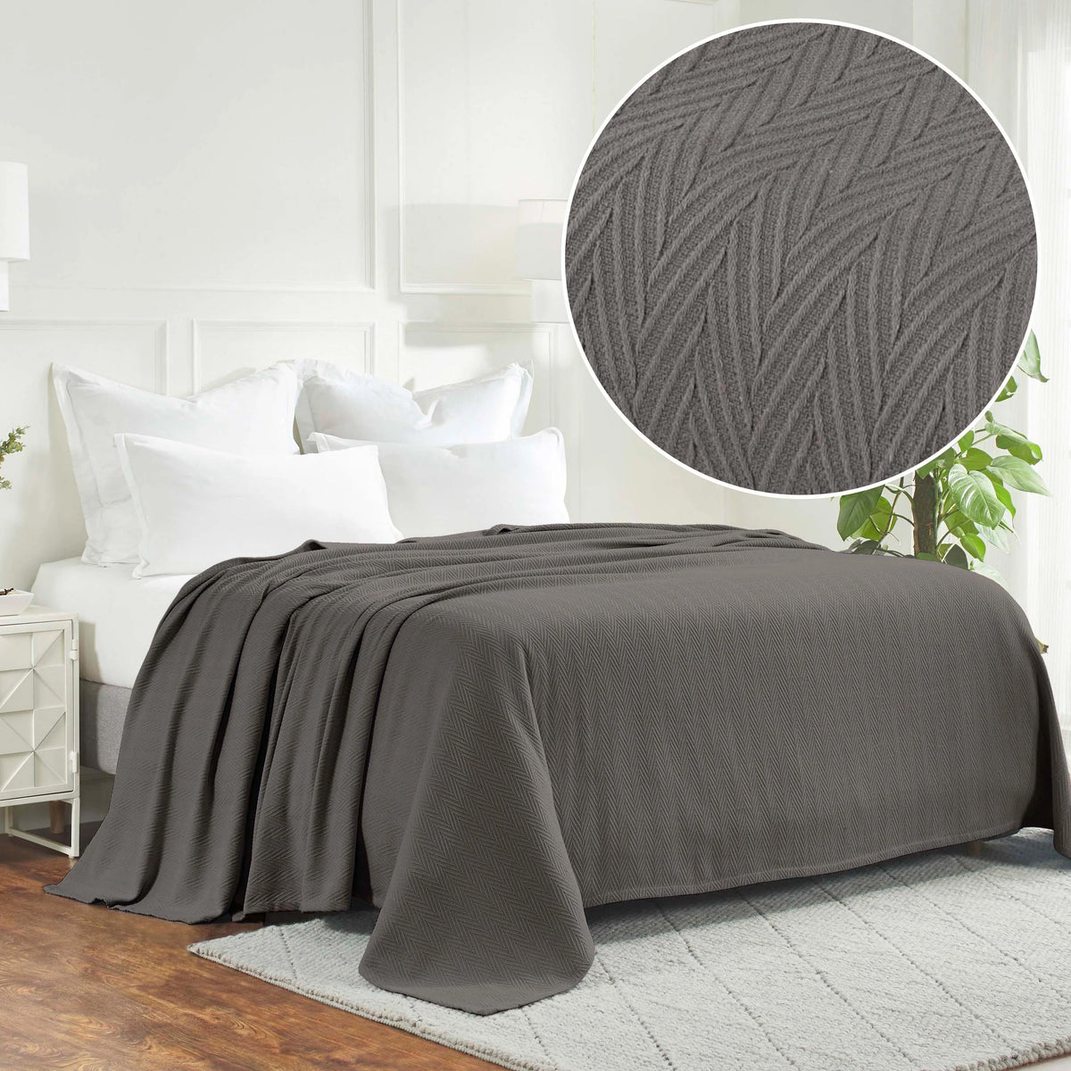 Superior Metro 100% Cotton All-Season Lightweight Blanket