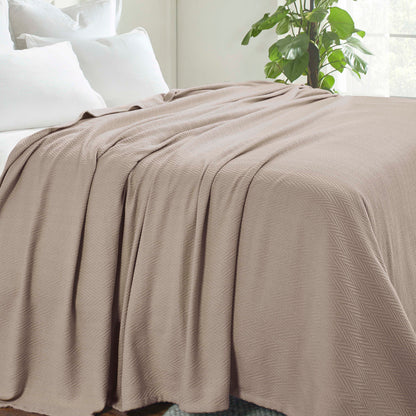 Superior Metro 100% Cotton All-Season Lightweight Blanket