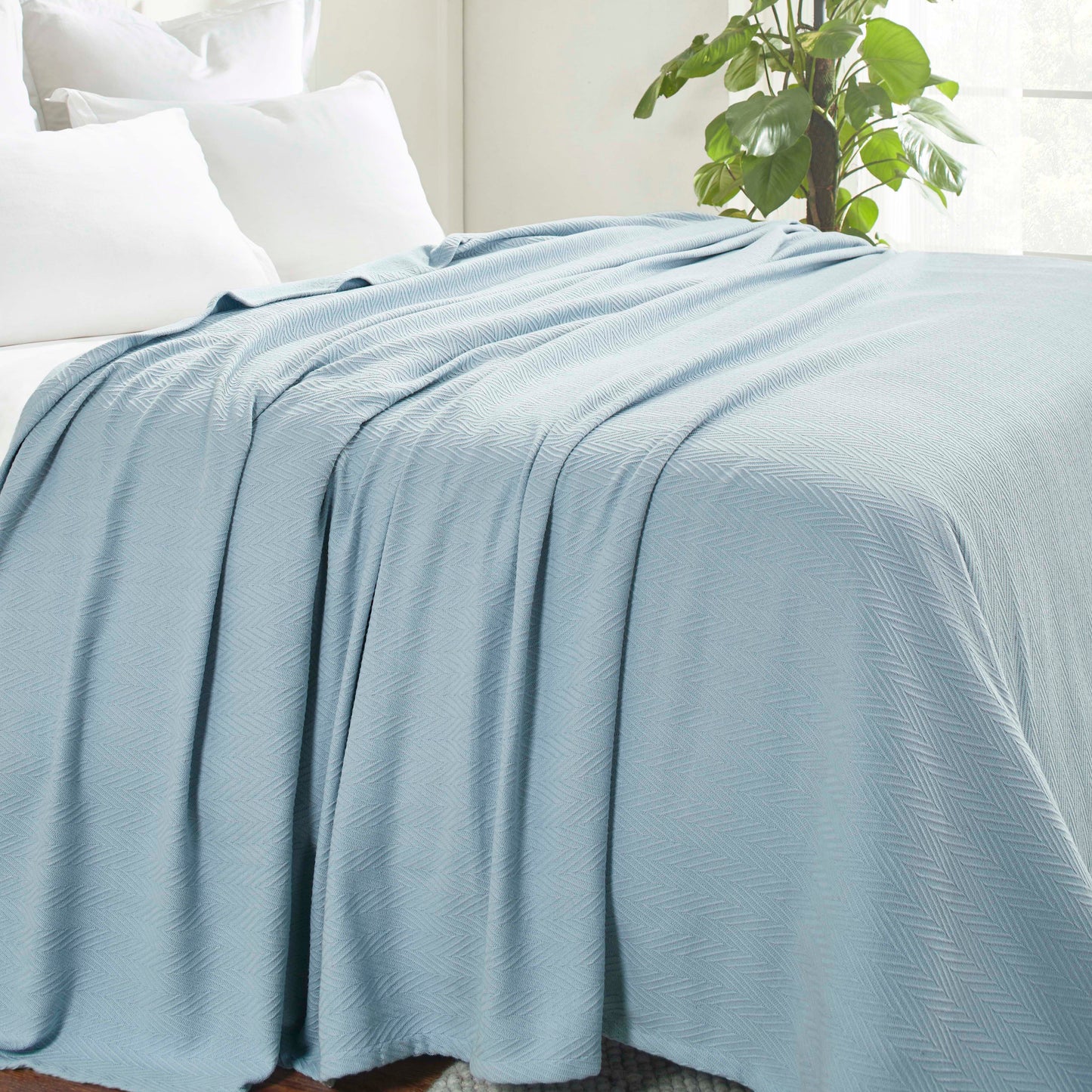 Superior Metro 100% Cotton All-Season Lightweight Blanket