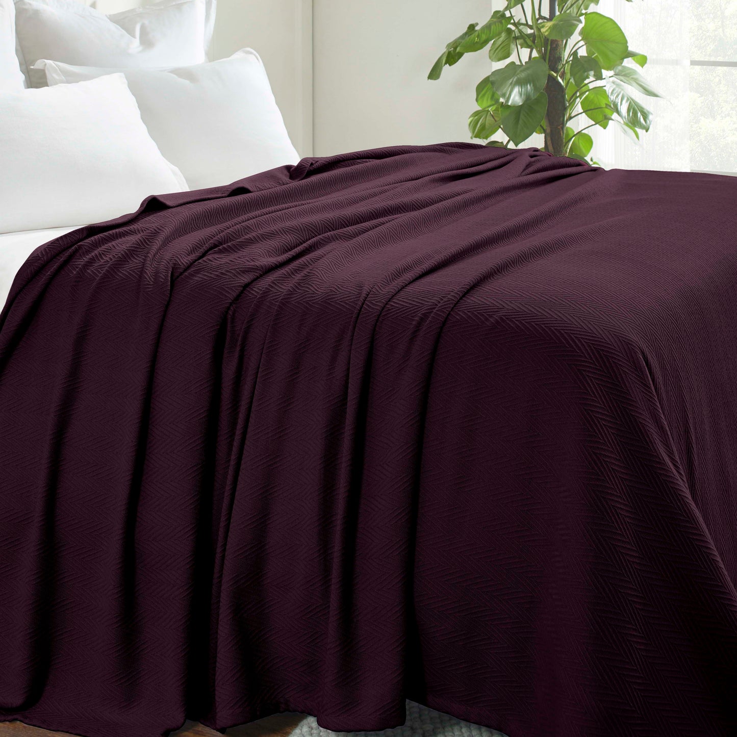 Superior Metro 100% Cotton All-Season Lightweight Blanket