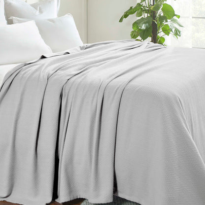 Superior Metro 100% Cotton All-Season Lightweight Blanket