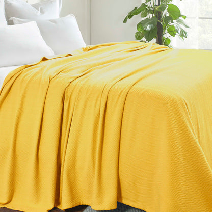 Superior Metro 100% Cotton All-Season Lightweight Blanket