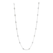 Morris & David 14K Gold Choice of Carat Weight Diamond Station 18" Necklace