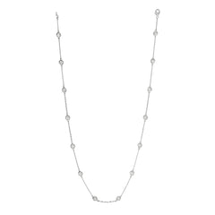 Morris & David 14K Gold Choice of Carat Weight Diamond Station 18" Necklace