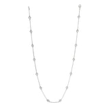 Morris & David 14K Gold Choice of Carat Weight Diamond Station 18" Necklace