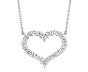 Morris & David 14K Gold 2.00ctw Diamond Heart Ncklace