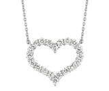 Morris & David 14K Gold 2.00ctw Diamond Heart Ncklace