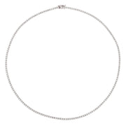 Morris & David 14K Gold 6.00ctw Diamond Tennis Necklace 16"