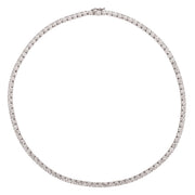 Morris & David 14K Gold 7.00ctw Diamond Tennis 16" Necklace
