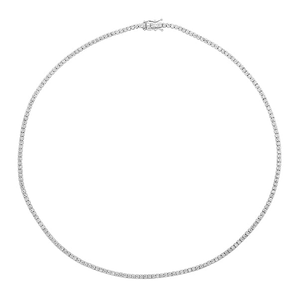 Morris & David 14K Gold 2.00ctw Diamond Tennis Necklace 16"