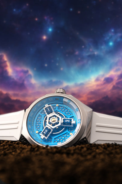 Nubeo Men's 48mm Skylab Automatic Limited Edition Interchangeable Strap Watch