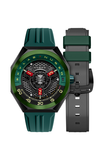 Nubeo Men's 48mm Skylab Automatic Limited Edition Interchangeable Strap Watch