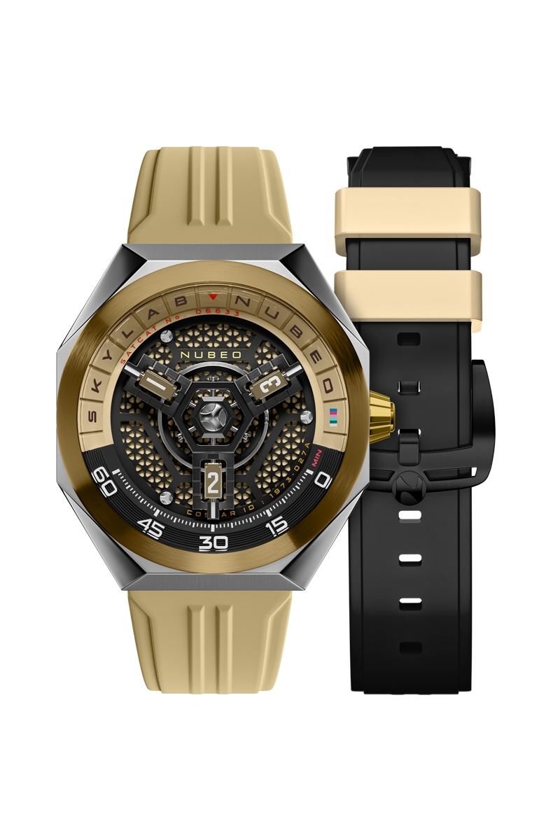 Nubeo Men's 48mm Skylab Automatic Limited Edition Interchangeable Strap Watch