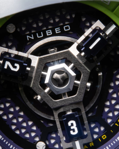 Nubeo Men's 48mm Skylab Automatic Limited Edition Interchangeable Strap Watch