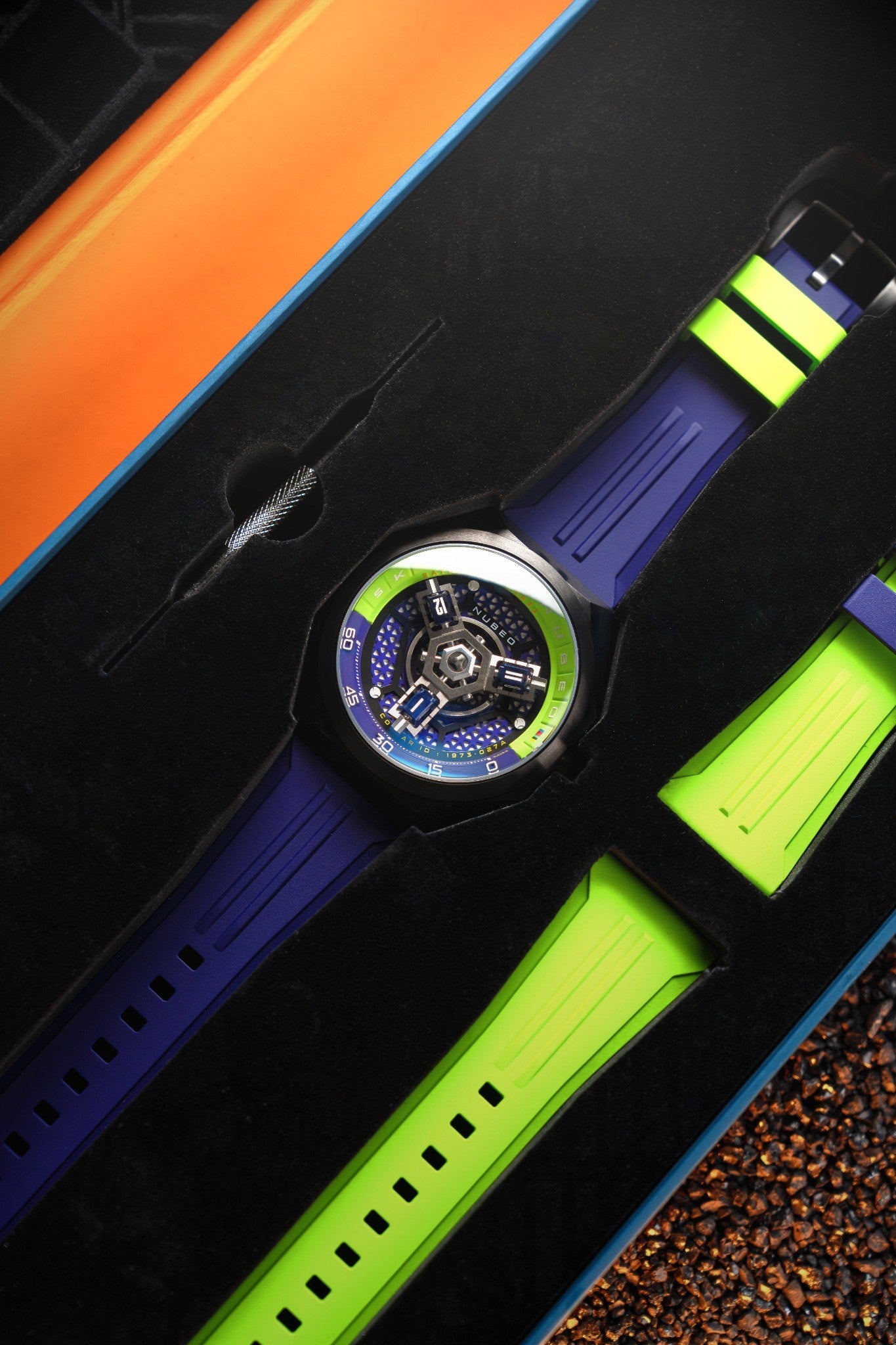 Nubeo Men's 48mm Skylab Automatic Limited Edition Interchangeable Strap Watch