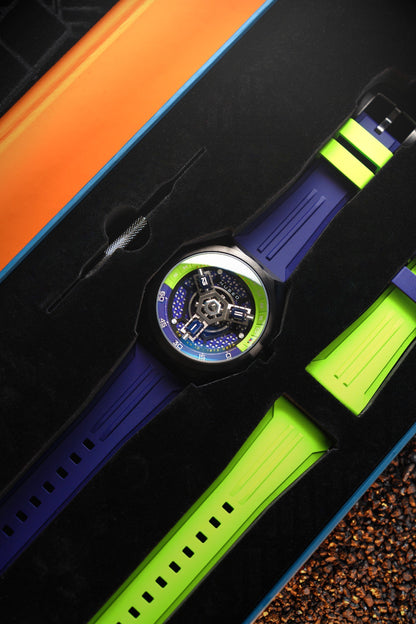 Nubeo Men's 48mm Skylab Automatic Limited Edition Interchangeable Strap Watch