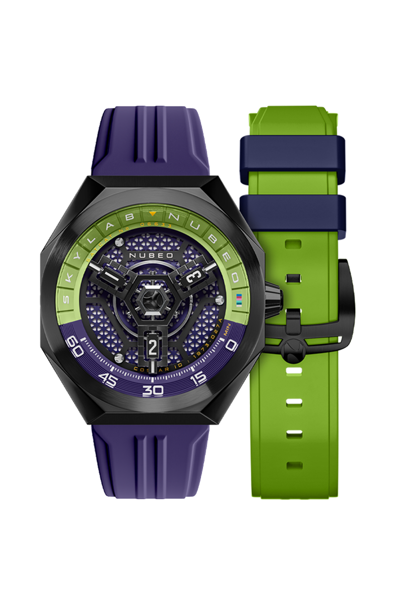 Nubeo Men's 48mm Skylab Automatic Limited Edition Interchangeable Strap Watch