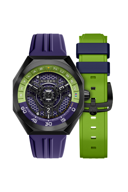 Nubeo Men's 48mm Skylab Automatic Limited Edition Interchangeable Strap Watch