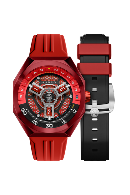 Nubeo Men's 48mm Skylab Automatic Limited Edition Interchangeable Strap Watch