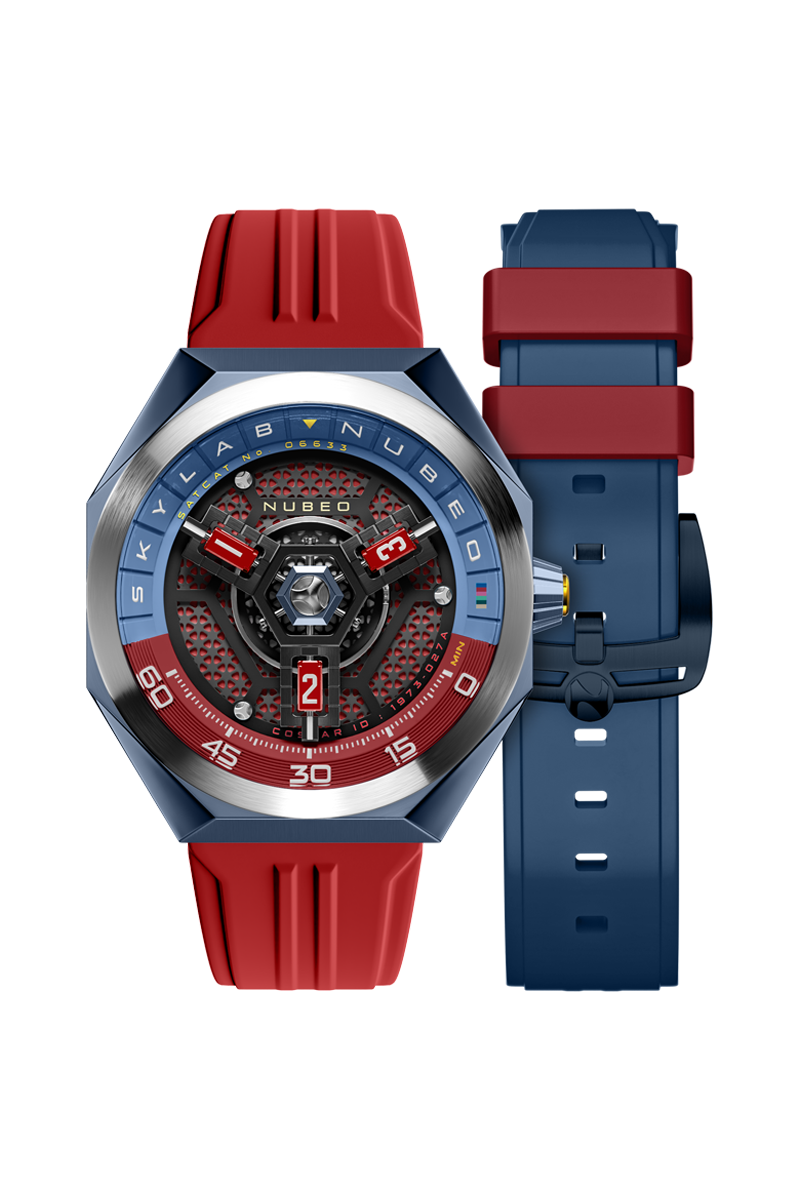 Nubeo Men's 48mm Skylab Automatic Limited Edition Interchangeable Strap Watch