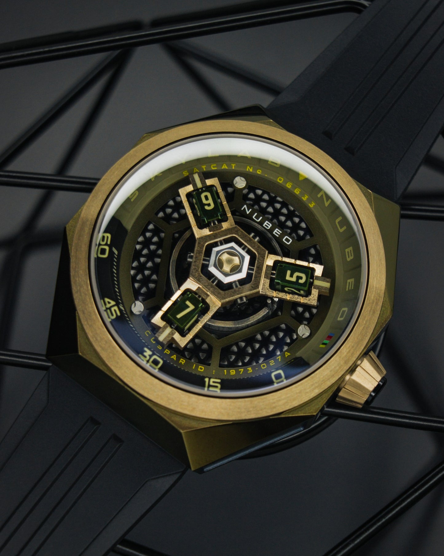 Nubeo Men's 48mm Skylab Automatic Limited Edition Interchangeable Strap Watch