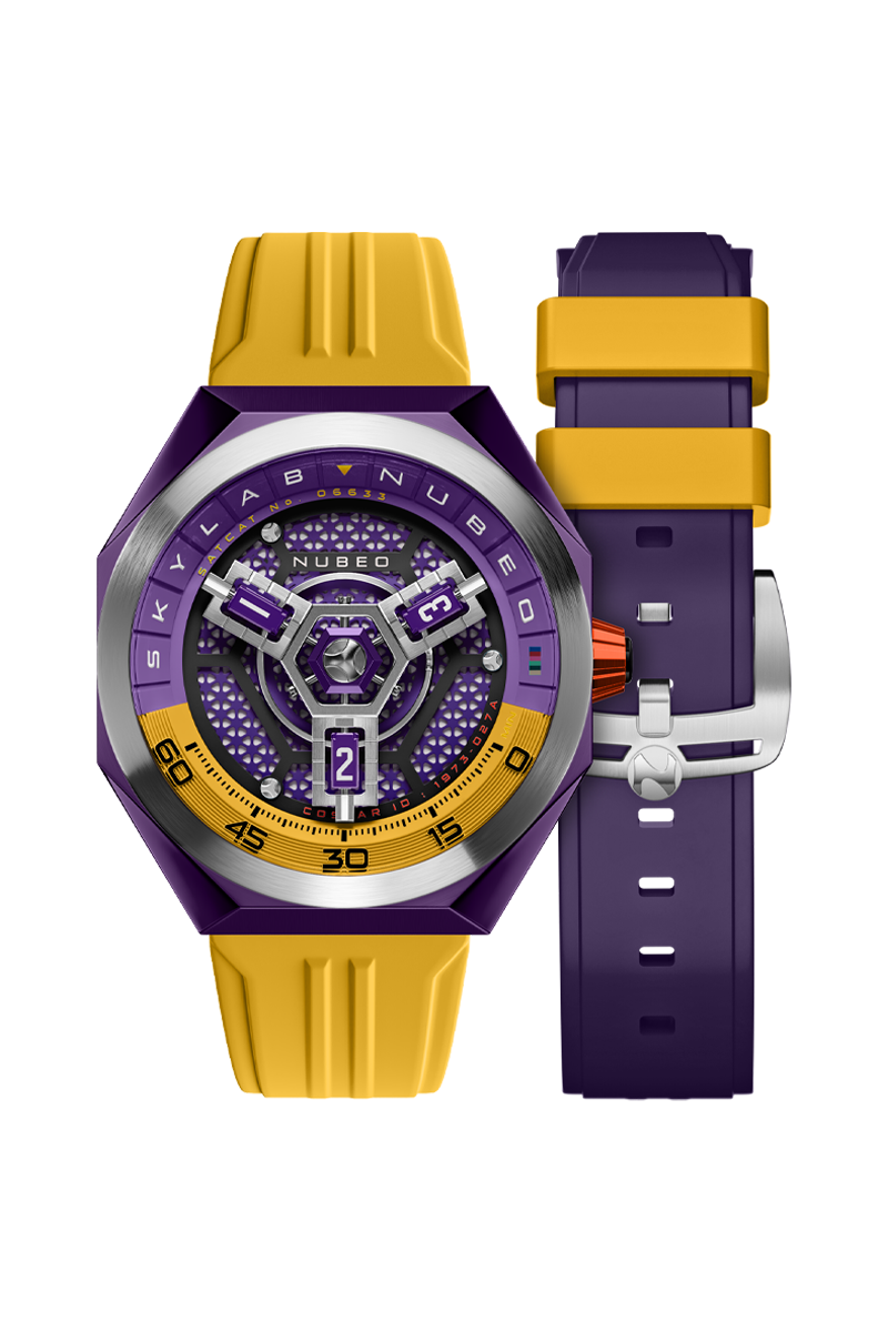 Nubeo Men's 48mm Skylab Automatic Limited Edition Interchangeable Strap Watch