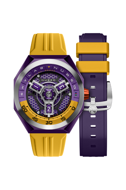 Nubeo Men's 48mm Skylab Automatic Limited Edition Interchangeable Strap Watch