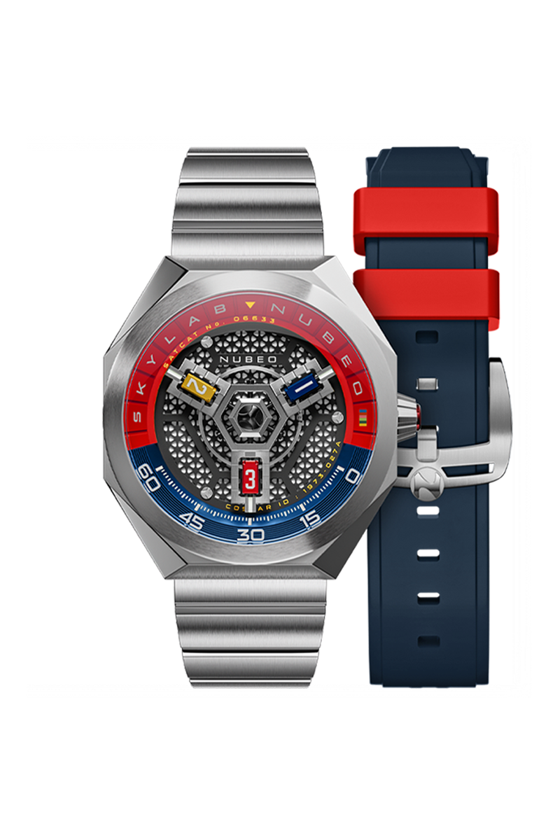 Nubeo Men's 48mm Skylab Automatic Interchangeable Bracelet Watch