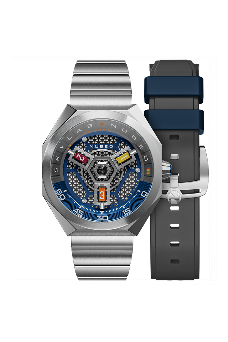 Nubeo Men's 48mm Skylab Automatic Interchangeable Bracelet Watch