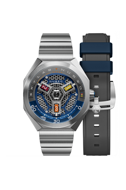 Nubeo Men's 48mm Skylab Automatic Interchangeable Bracelet Watch