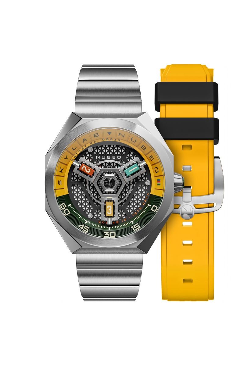 Nubeo Men's 48mm Skylab Automatic Interchangeable Bracelet Watch