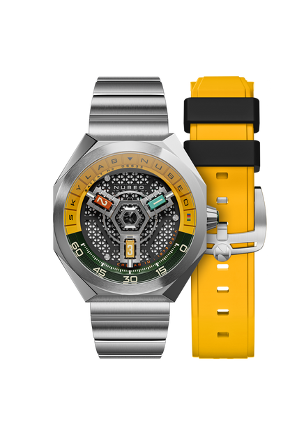 Nubeo Men's 48mm Skylab Automatic Interchangeable Bracelet Watch