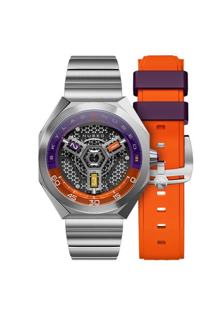 Nubeo Men's 48mm Skylab Automatic Interchangeable Bracelet Watch