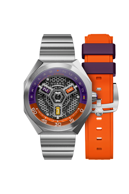 Nubeo Men's 48mm Skylab Automatic Interchangeable Bracelet Watch