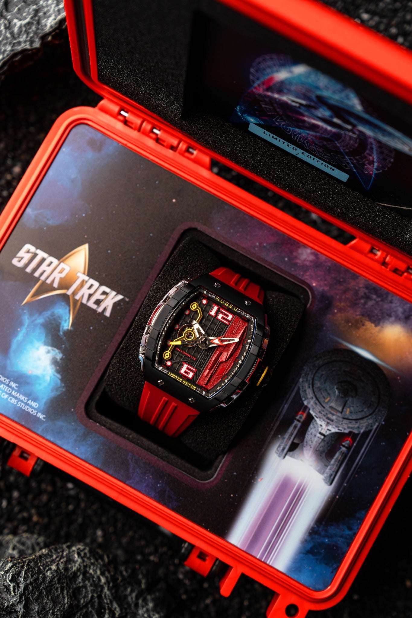 Nubeo Men's 48mm Magellan Star Trek Warp Speed Automatic Limited Edition Watch