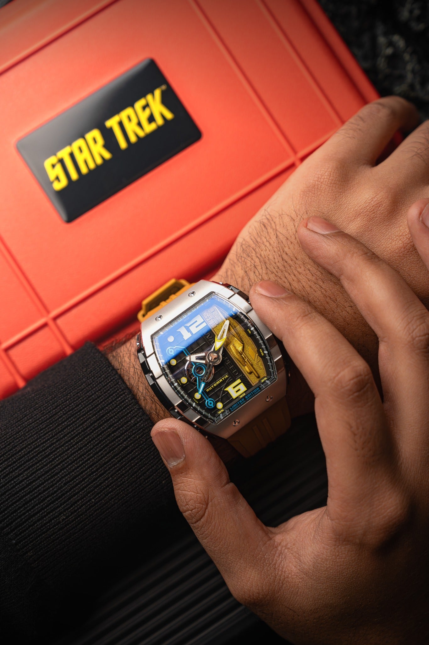 Nubeo Men's 48mm Magellan Star Trek Warp Speed Automatic Limited Edition Watch