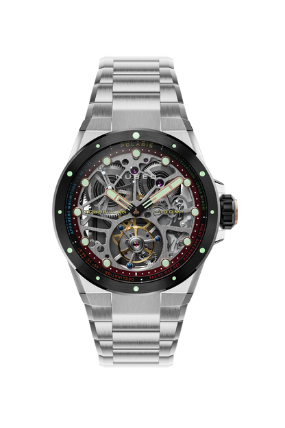 Nubeo Men's 46mm Polaris Tourbillion Mechanical Limited Edition Skeletonized Watch