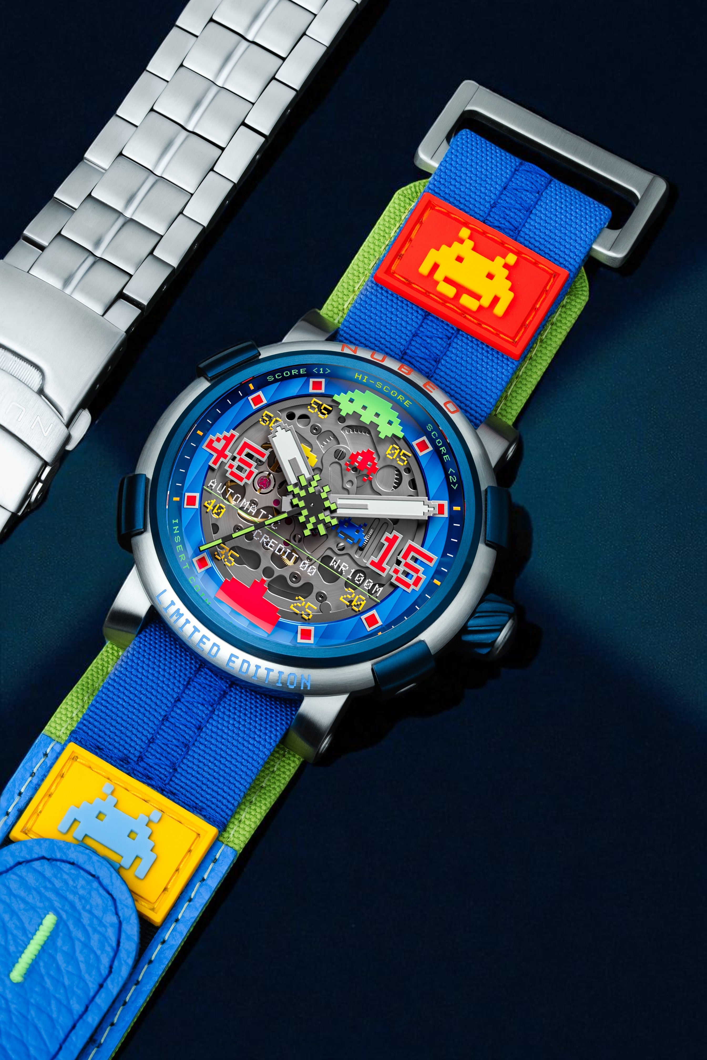 Nubeo Men's 50mm Orion Automatic Space Invaders Lmt Ed